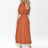 Robe multi-usage à manches lanterne