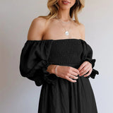 Robe multi-usage à manches lanterne