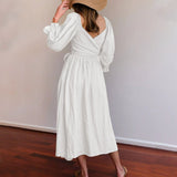 Robe multi-usage à manches lanterne