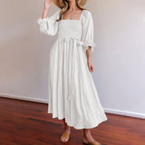 Robe multi-usage à manches lanterne