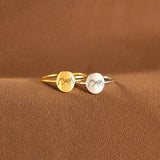 Bague réglable romantique avec motif main dans la main