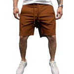 Short de sport d'été respirant de couleur unie