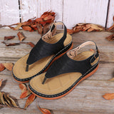 Sandales d'été unies avec boucle