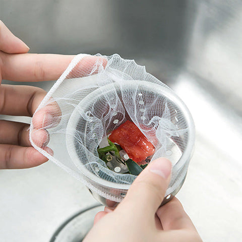 Sacs filtrants jetables pour éviers de cuisine