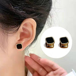 Boucles d'oreilles clous magnétiques à double extrémité avec diamants