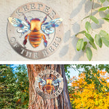 L'art en métal des abeilles