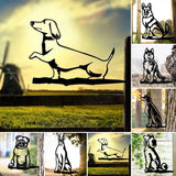 Chiot de Silhouette de Chien en Métal