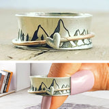 Continuez à grimper Bague en argent