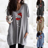 T-shirts femme verre à vin de Noël