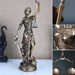 Décoration de la statue de la déesse de la justice