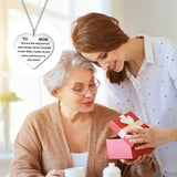 Collier TO MOM en forme de cœur, porte-clés