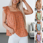 Gilet Floral Sans Manches T-shirt