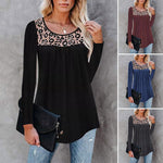 T-shirt oversize à imprimé léopard