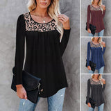 T-shirt oversize à imprimé léopard