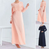 Robe Deux Pièces En Fausse Dentelle