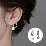 Boucles d'Oreilles Alphabet Porte-bonheur