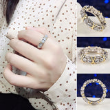 Bague Diamant Croix Pleine Moissanite
