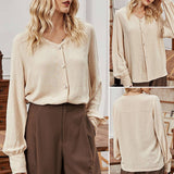 Chemise ample à boutonnage simple