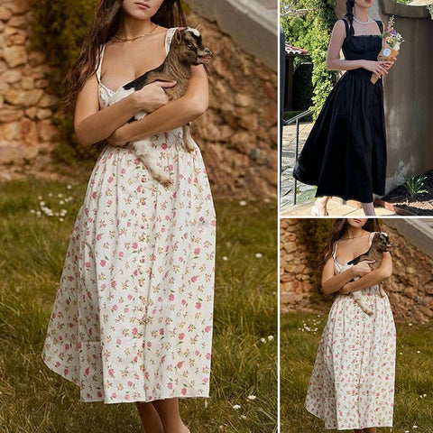 Robe à bretelles fines dos nu