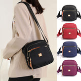 Sac à bandoulière léger et décontracté avec plusieurs poches pour femme