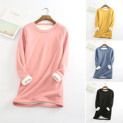 Top thermique en polaire d'agneau pour femmes