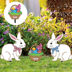Panneau de signalisation de jardin pour Pâques