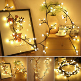 Guirlande Lumineuse en Rotin Branche