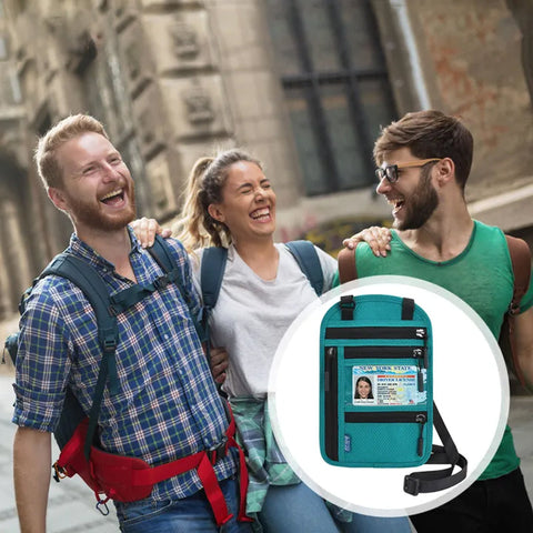 Portefeuille de voyage avec porte-passeport anti-RFID