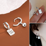 Boucles d'Oreilles Alphabet Porte-bonheur