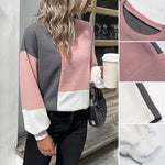 Sweat gaufré color block