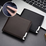 Portefeuille Court à Bords en Fer