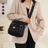 Sac à bandoulière léger et décontracté avec plusieurs poches pour femme