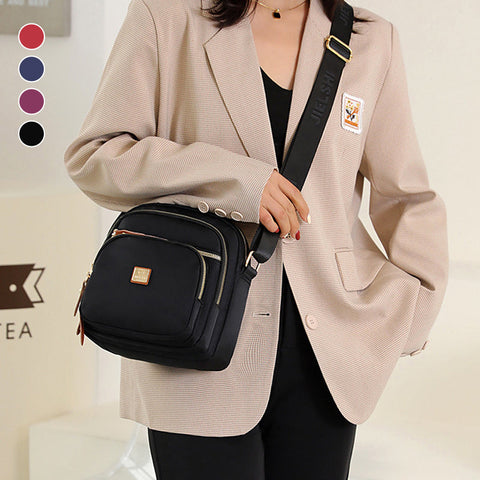 Sac à bandoulière léger et décontracté avec plusieurs poches pour femme