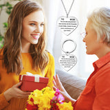 Collier TO MOM en forme de cœur, porte-clés