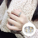 Bague Diamant Croix Pleine Moissanite