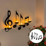 Applique Murale Note de Musique Noire