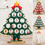Mini Ensemble d’Arbre de Noël en Bois de Bricolage