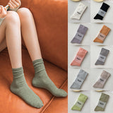 Chaussettes de couleur unie pour filles
