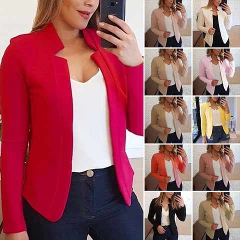 Petit Costume De Couleur Unie Pour Femmes
