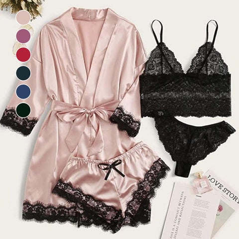 Ensemble pyjama 4 pièces femme