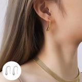Boucles d'oreilles simples goutte d'eau haut de gamme
