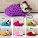 Porte-clés Chaton endormi mignon