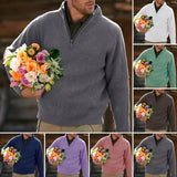 Pull épais décontracté et confortable avec fermeture éclair