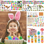 12pcs jouets à remonter oeufs de pâques préremplis