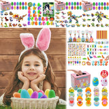 12pcs jouets à remonter oeufs de pâques préremplis
