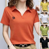 Chemise Á Manches Courtes Et Col En V