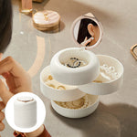Boîte de Rangement Rotative Multicouche pour Bijoux