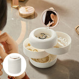 Boîte de Rangement Rotative Multicouche pour Bijoux