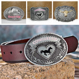 boucle de ceinture en alliage de chapeau de cowboy