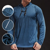 T-shirt manches longues à capuche homme